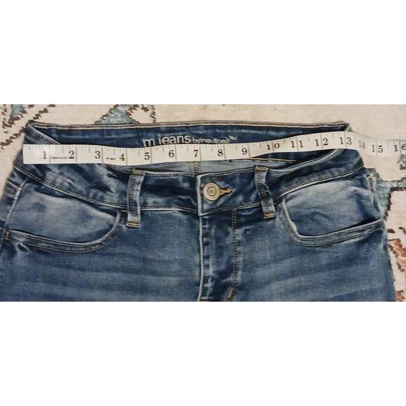 M Jeans by Maurices Womens Jeans Sz Small Long Blue Denim Skinny Leg Mid-Rise - Picture 4 of 9